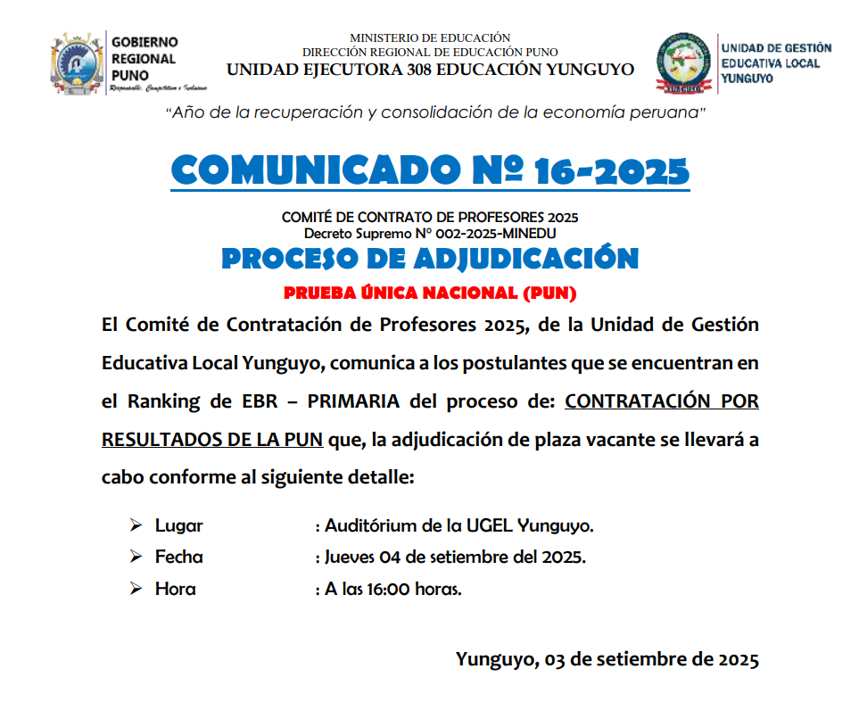 Imagen Comunicado